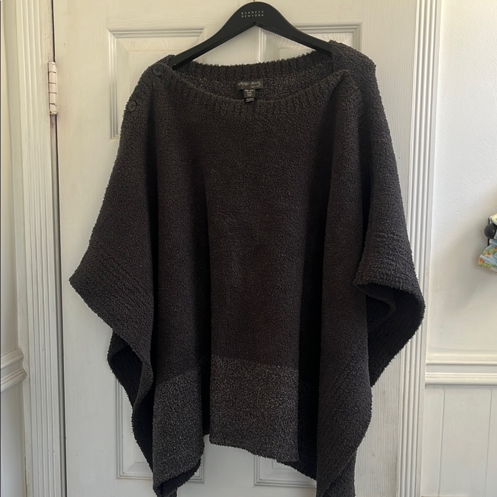 Barefoot Dreams Charcoal Poncho